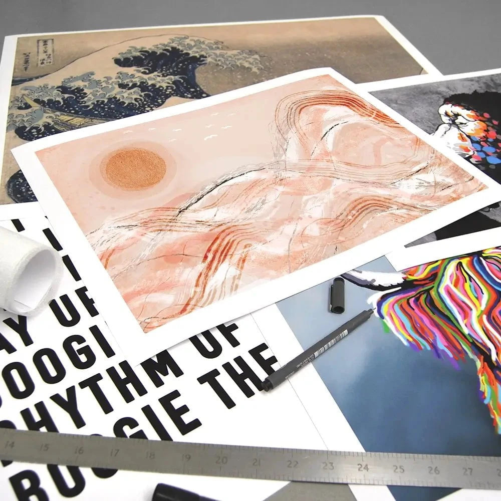 Pastel Peach Sea Art Print Pastel Peach Sea Art Print wall art product Treechild