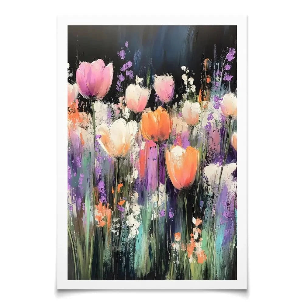 Pastel Tulips Art Print Pastel Tulips Art Print wall art product Creative Studio - Independent