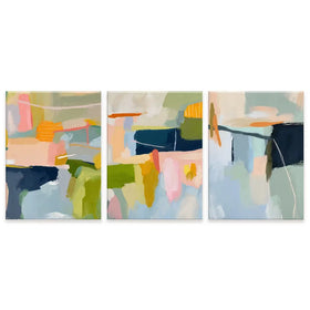 Pastel Wonder Trio Canvas Print Pastel Wonder Trio Canvas Print wall art product Lisa Nohren - Independent