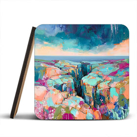 Patchwork Coast Coaster Set Patchwork Coast Coaster Set wall art product David Alexander Elder