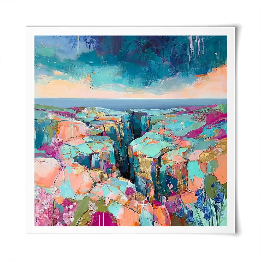 Patchwork Coast Square Art Print Patchwork Coast Square Art Print wall art product David Alexander Elder