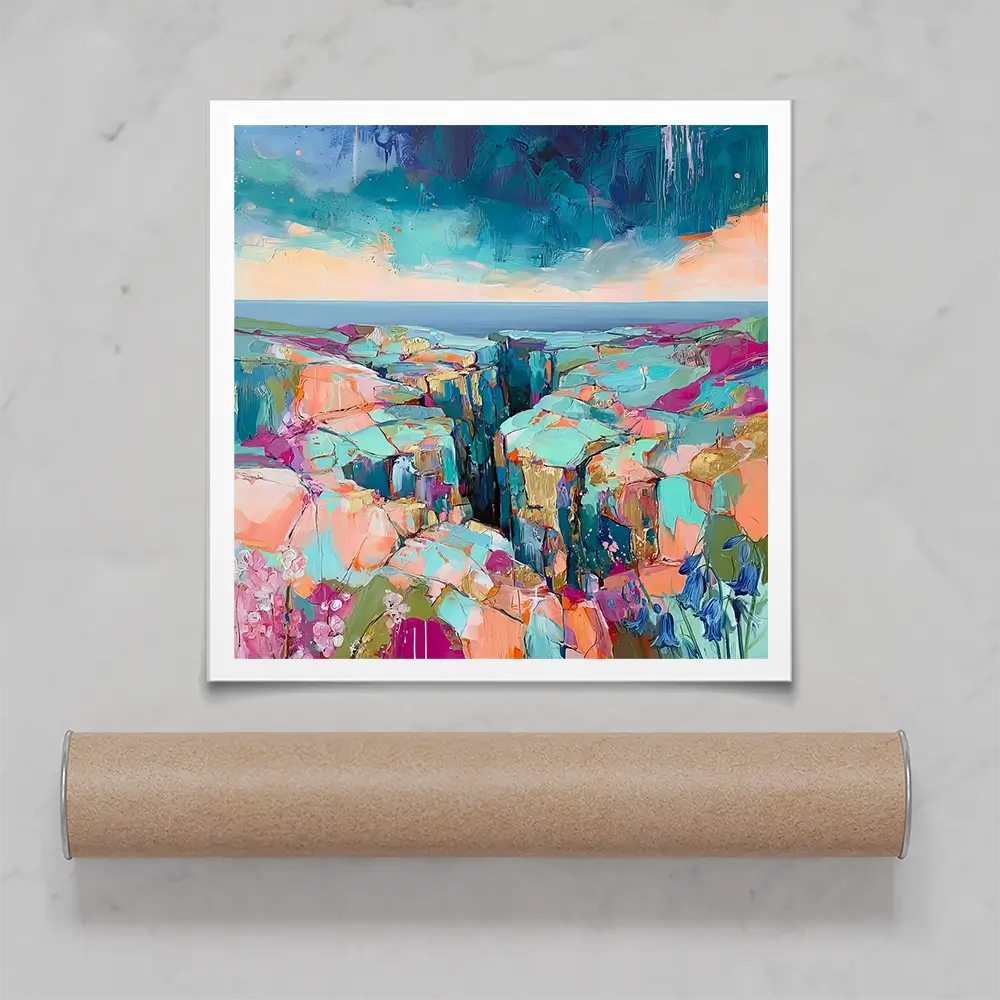 Patchwork Coast Square Art Print Patchwork Coast Square Art Print wall art product David Alexander Elder