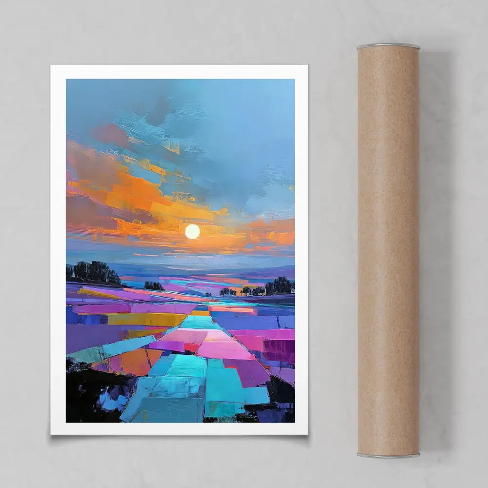 Patchwork Nightfall Art Print Patchwork Nightfall Art Print wall art product David Alexander Elder