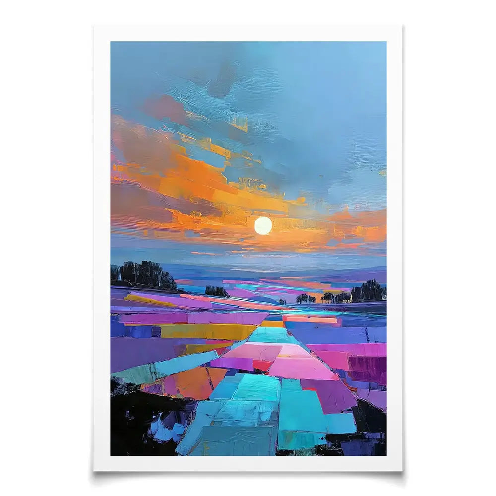 Patchwork Nightfall Art Print Patchwork Nightfall Art Print wall art product David Alexander Elder