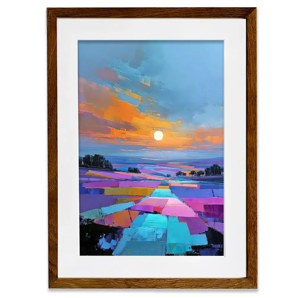 Patchwork Nightfall Framed Art Print Patchwork Nightfall Framed Art Print wall art product David Alexander Elder