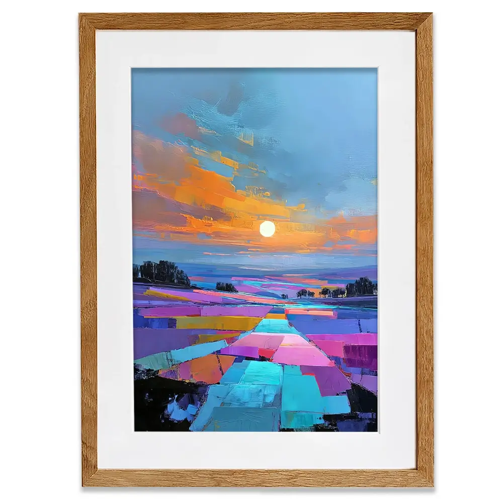 Patchwork Nightfall Framed Art Print Patchwork Nightfall Framed Art Print wall art product David Alexander Elder