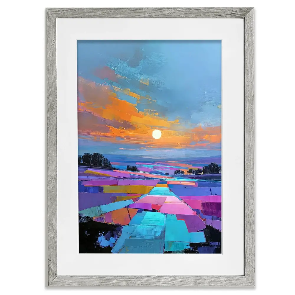 Patchwork Nightfall Framed Art Print Patchwork Nightfall Framed Art Print wall art product David Alexander Elder