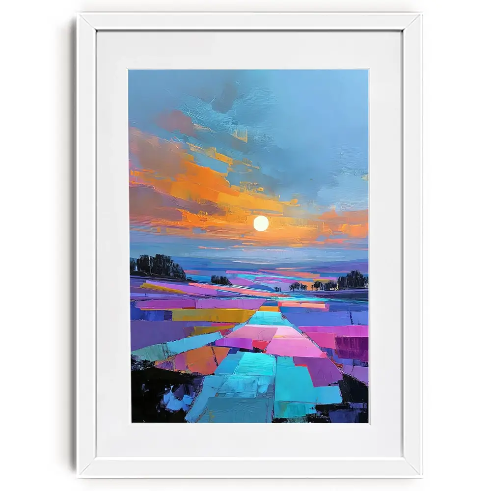 Patchwork Nightfall Framed Art Print Patchwork Nightfall Framed Art Print wall art product David Alexander Elder