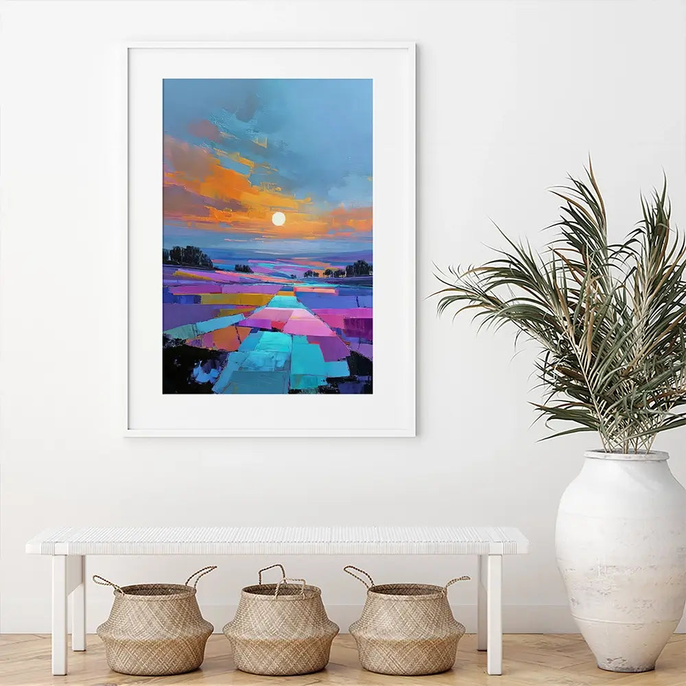 Patchwork Nightfall Framed Art Print Patchwork Nightfall Framed Art Print wall art product David Alexander Elder