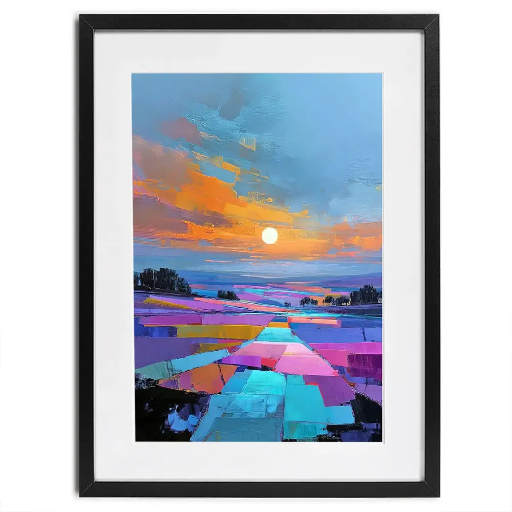 Patchwork Nightfall Framed Art Print Patchwork Nightfall Framed Art Print wall art product David Alexander Elder