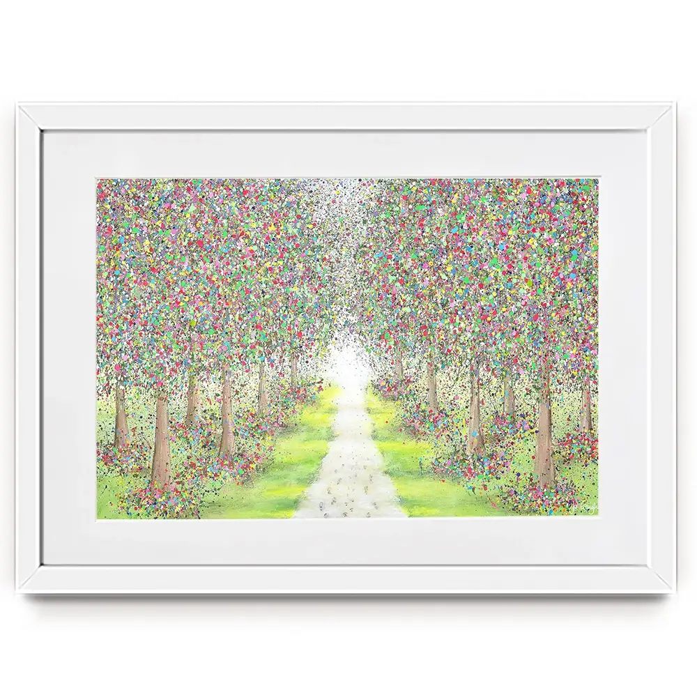 Pathway To Happiness Framed Art Print Pathway To Happiness Framed Art Print wall art product Jo Gough