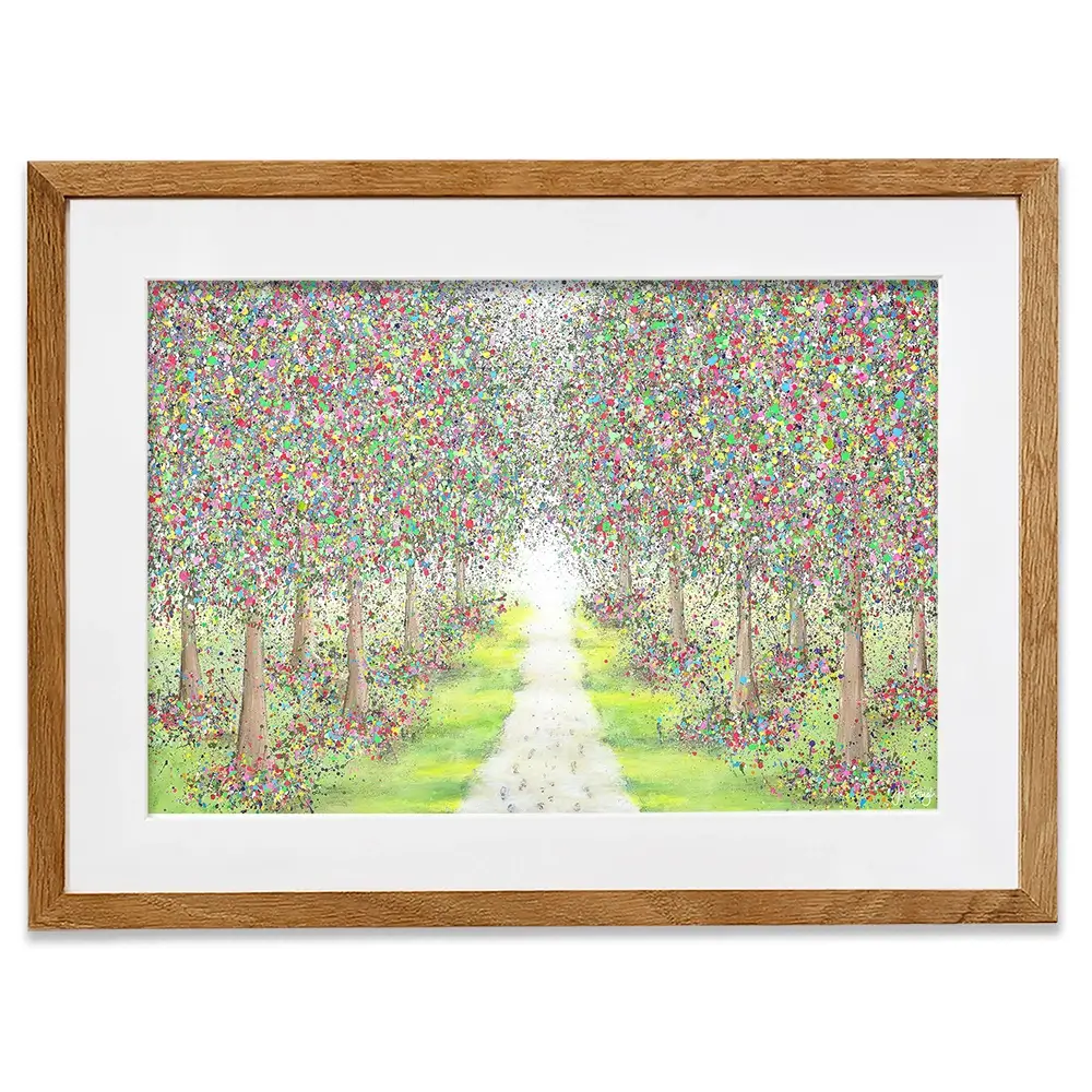 Pathway To Happiness Framed Art Print Pathway To Happiness Framed Art Print wall art product Jo Gough