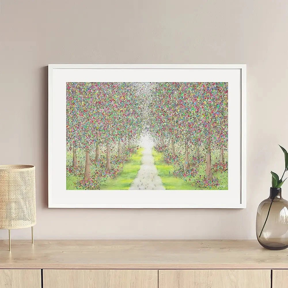 Pathway To Happiness Framed Art Print Pathway To Happiness Framed Art Print wall art product Jo Gough