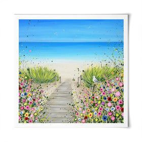 Pathway To Paradise Square Art Print Pathway To Paradise Square Art Print wall art product Jo Gough