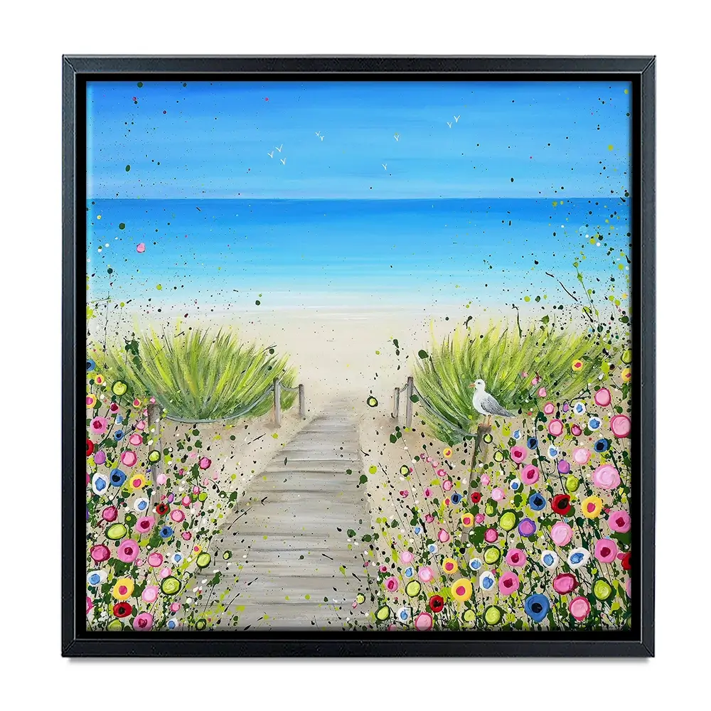 Pathway To Paradise Square Canvas Print Pathway To Paradise Square Canvas Print wall art product Jo Gough