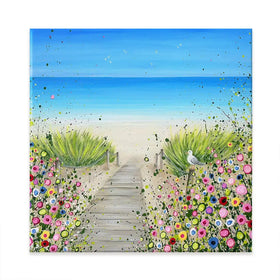 Pathway To Paradise Square Canvas Print Pathway To Paradise Square Canvas Print wall art product Jo Gough