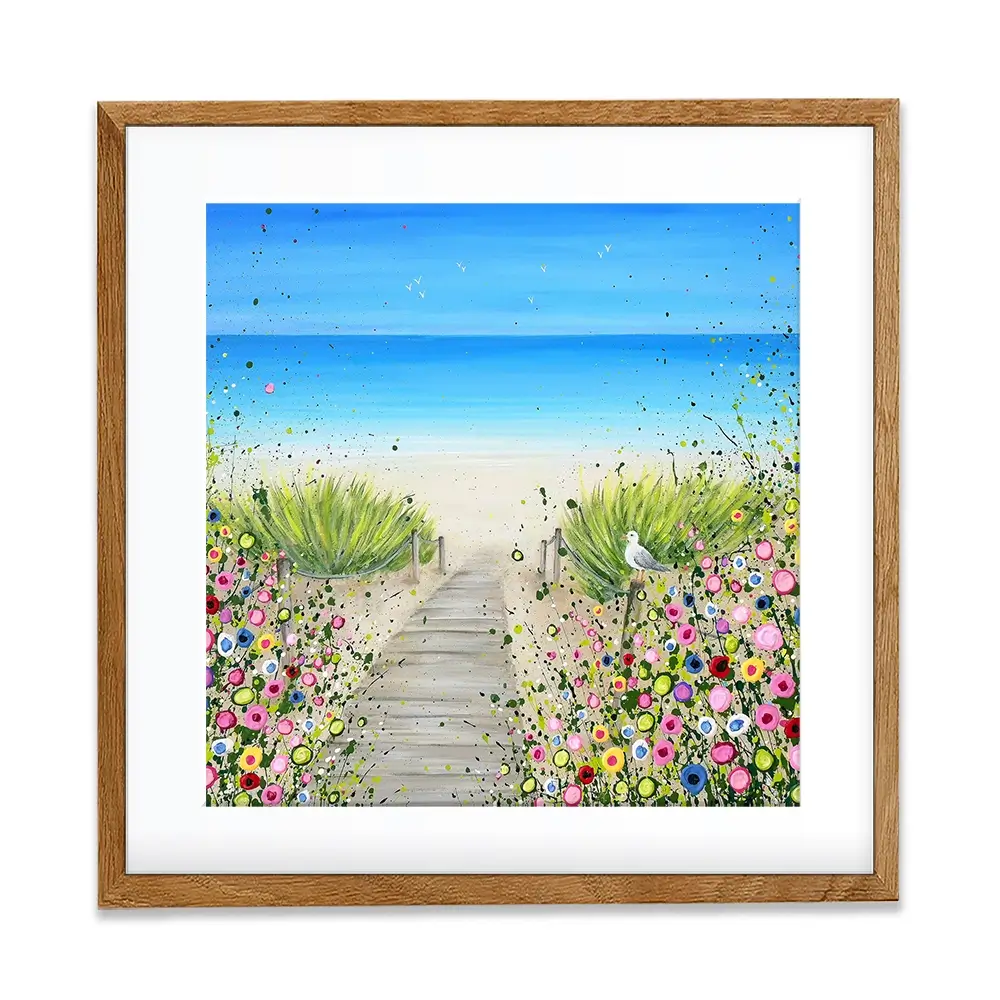 Pathway To Paradise Square Framed Art Print Pathway To Paradise Square Framed Art Print wall art product Jo Gough