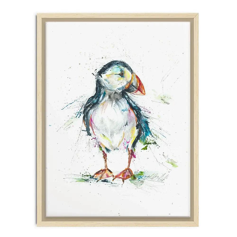 Patrick Puffin Canvas Print Patrick Puffin Canvas Print wall art product Nicola Jane Rowles