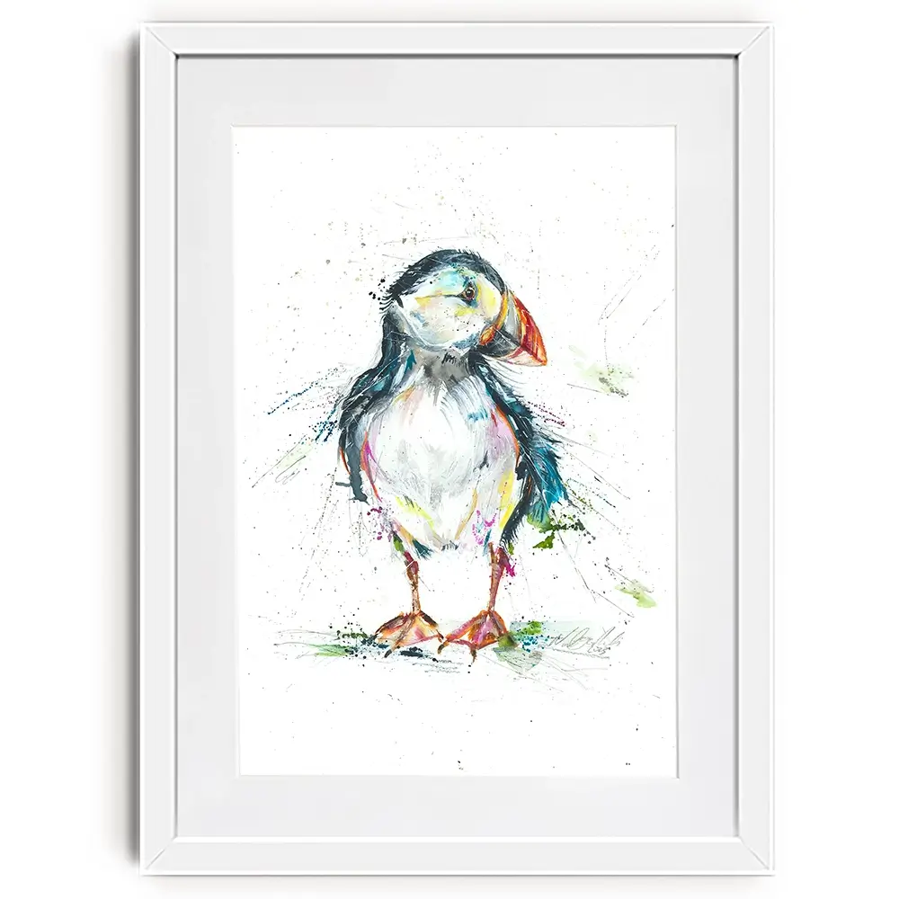 Patrick Puffin Framed Art Print Patrick Puffin Framed Art Print wall art product Nicola Jane Rowles