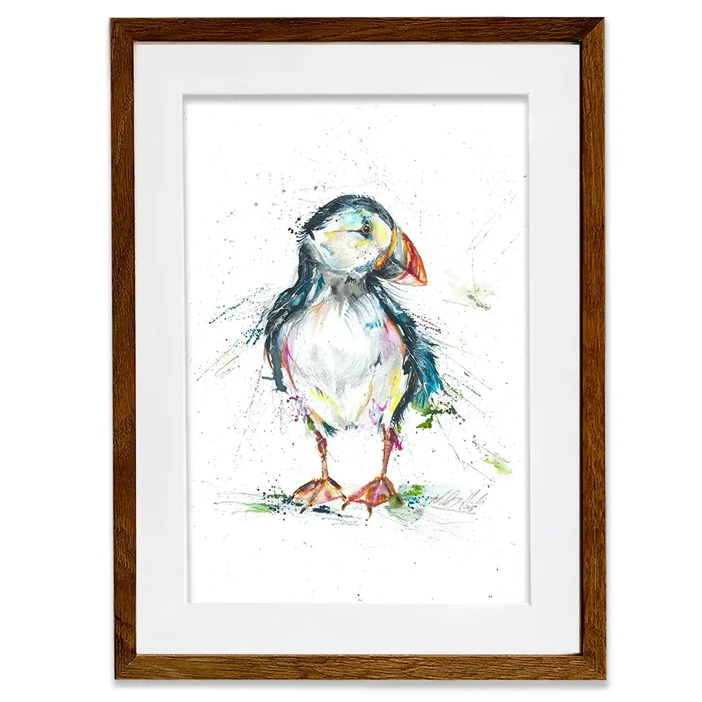 Patrick Puffin Framed Art Print Patrick Puffin Framed Art Print wall art product Nicola Jane Rowles