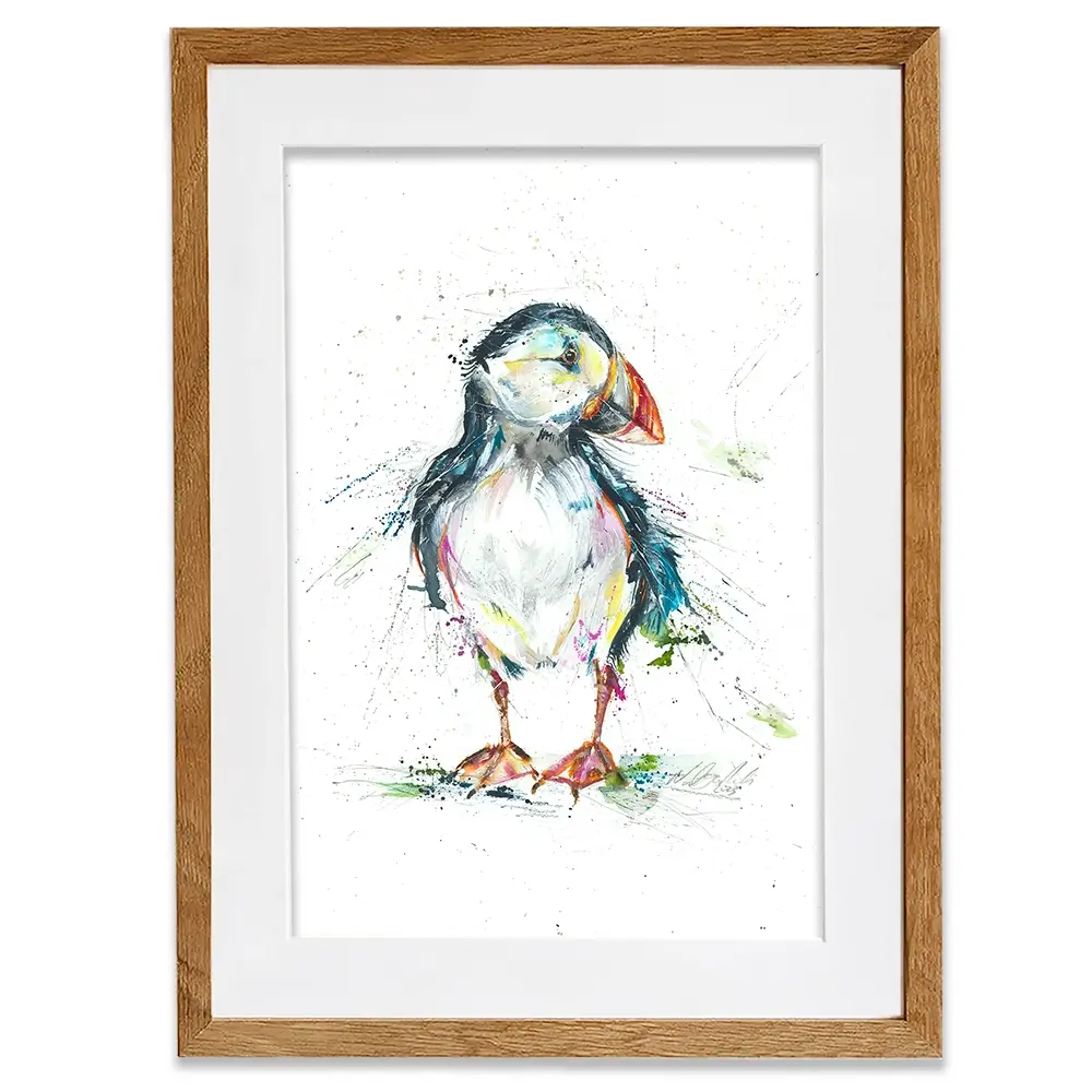 Patrick Puffin Framed Art Print Patrick Puffin Framed Art Print wall art product Nicola Jane Rowles