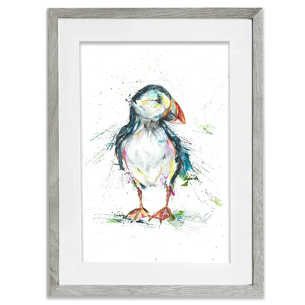 Patrick Puffin Framed Art Print Patrick Puffin Framed Art Print wall art product Nicola Jane Rowles