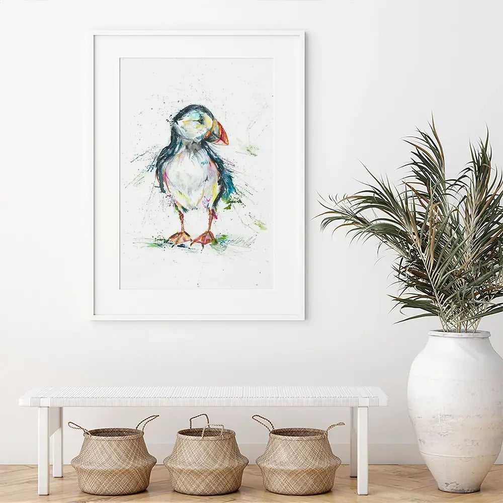 Patrick Puffin Framed Art Print Patrick Puffin Framed Art Print wall art product Nicola Jane Rowles
