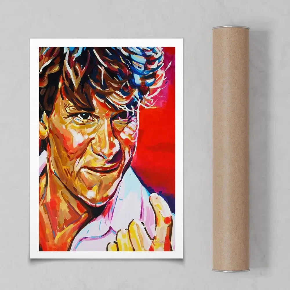 Patrick Swayze Art Print Patrick Swayze Art Print wall art product Juliet Stockton