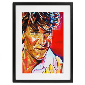 Patrick Swayze Framed Art Print Patrick Swayze Framed Art Print wall art product Juliet Stockton