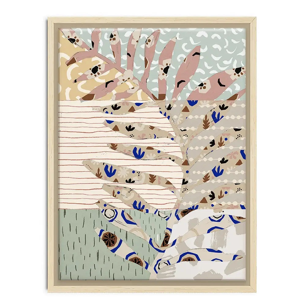 Pattern Play Leaf Canvas Print Pattern Play Leaf Canvas Print wall art product Treechild