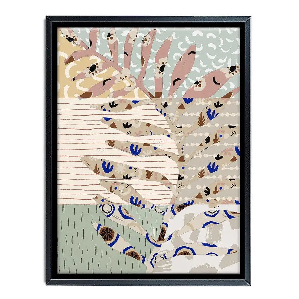 Pattern Play Leaf Canvas Print Pattern Play Leaf Canvas Print wall art product Treechild