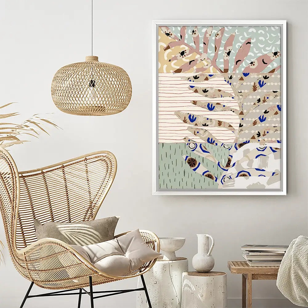 Pattern Play Leaf Canvas Print Pattern Play Leaf Canvas Print wall art product Treechild