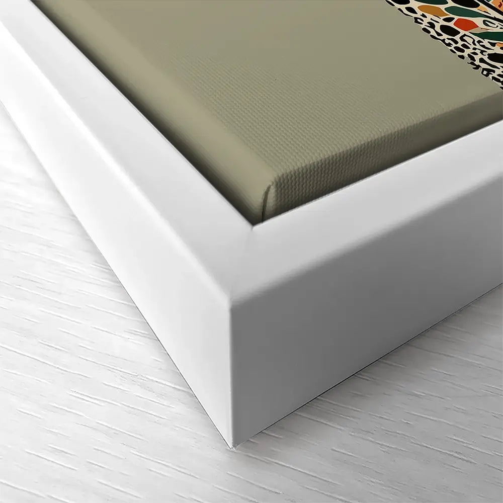 Patterned Cheetah Square Canvas Print Patterned Cheetah Square Canvas Print wall art product P & M Print Gallery