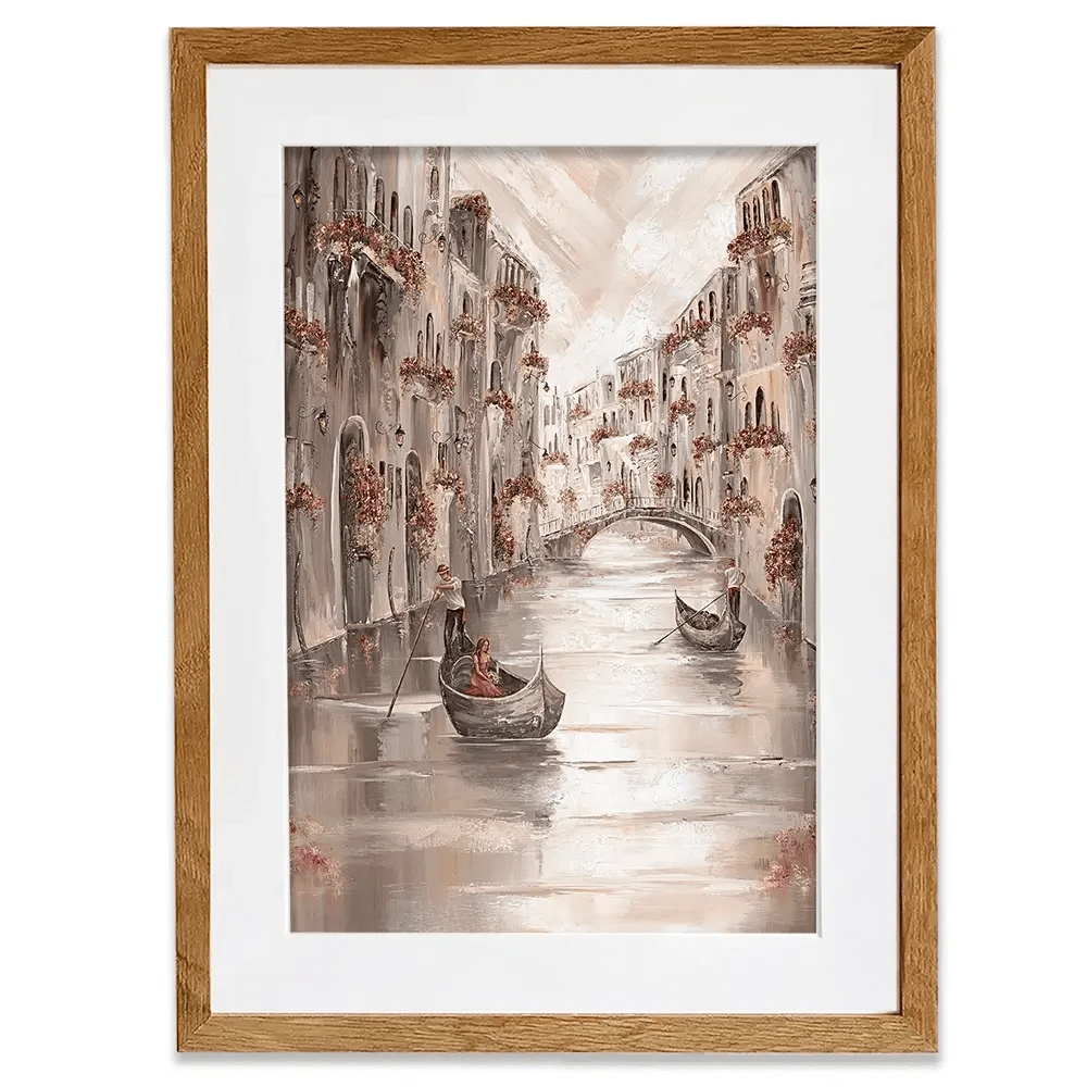 Peace In Venice Framed Art Print Peace In Venice Framed Art Print wall art product Isabella Karolewicz