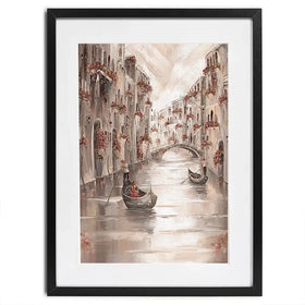 Peace In Venice Framed Art Print Peace In Venice Framed Art Print wall art product Isabella Karolewicz