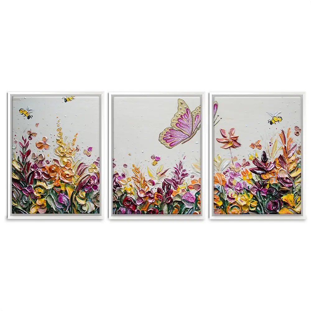 Peaceful Meadow Trio Canvas Print Peaceful Meadow Trio Canvas Print wall art product Nada Khatib