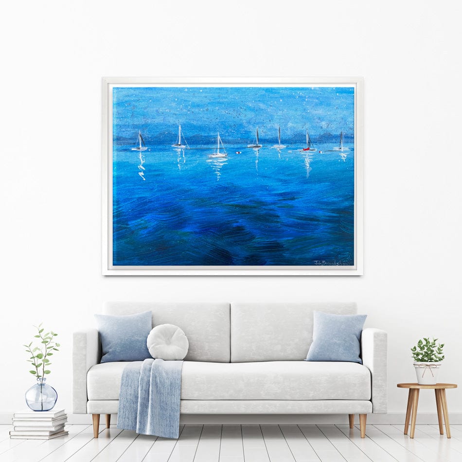 Peaceful Seascape Canvas Print wall art product Jane Brookshaw
