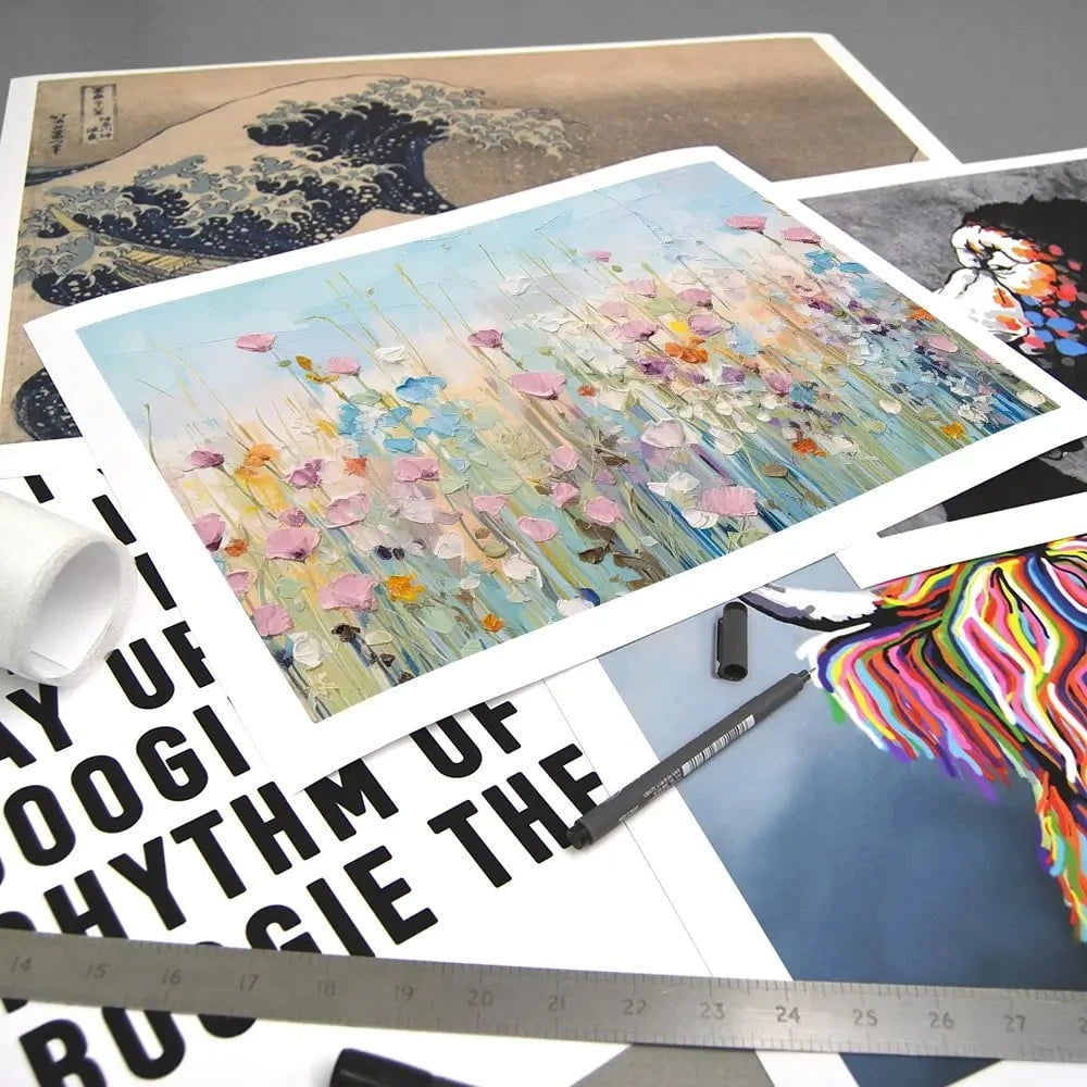 Peaceful Wildflowers Art Print Peaceful Wildflowers Art Print wall art product Gina Kelly - Independent