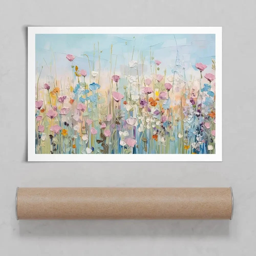 Peaceful Wildflowers Art Print Peaceful Wildflowers Art Print wall art product Gina Kelly - Independent
