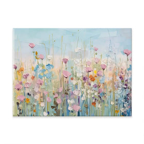 Peaceful Wildflowers Canvas Print Peaceful Wildflowers Canvas Print wall art product Gina Kelly - Independent