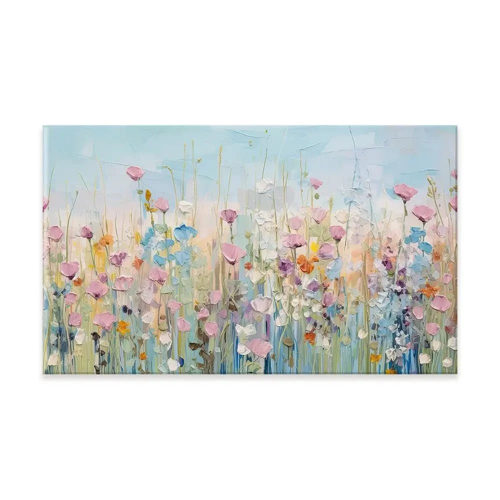 Peaceful Wildflowers Canvas Print Peaceful Wildflowers Canvas Print wall art product Gina Kelly - Independent