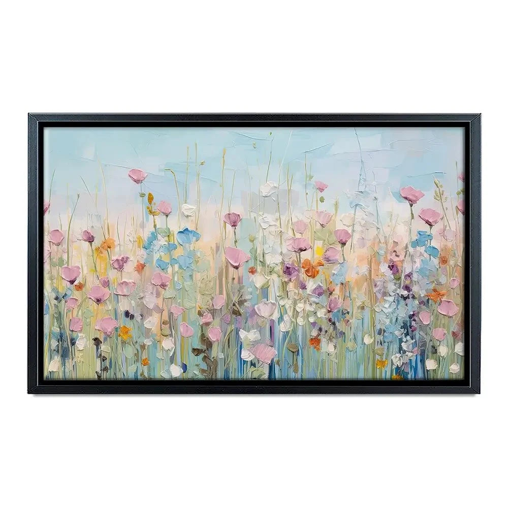 Peaceful Wildflowers Canvas Print Peaceful Wildflowers Canvas Print wall art product Gina Kelly - Independent
