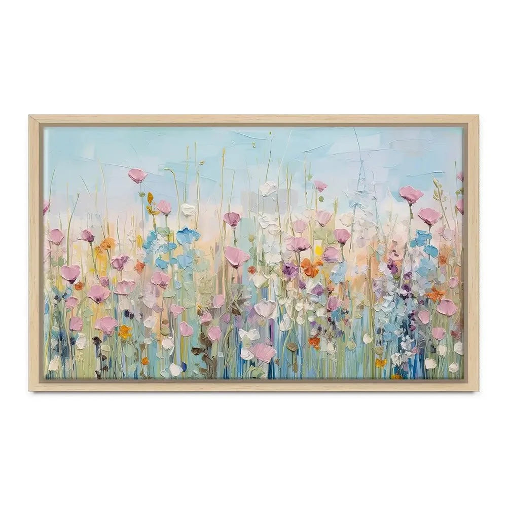Peaceful Wildflowers Canvas Print Peaceful Wildflowers Canvas Print wall art product Gina Kelly - Independent
