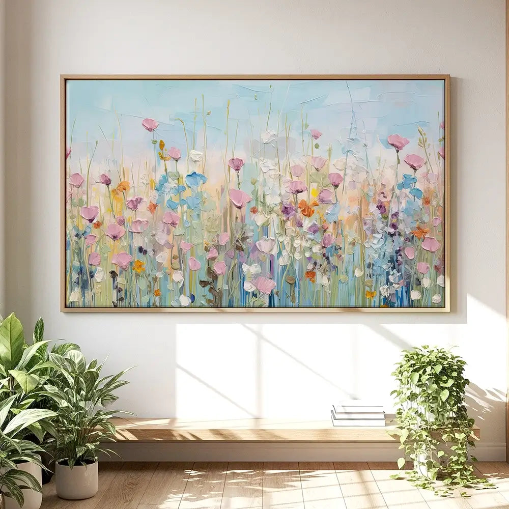 Peaceful Wildflowers Oversized Canvas Print Peaceful Wildflowers Oversized Canvas Print wall art product Gina Kelly - Independent