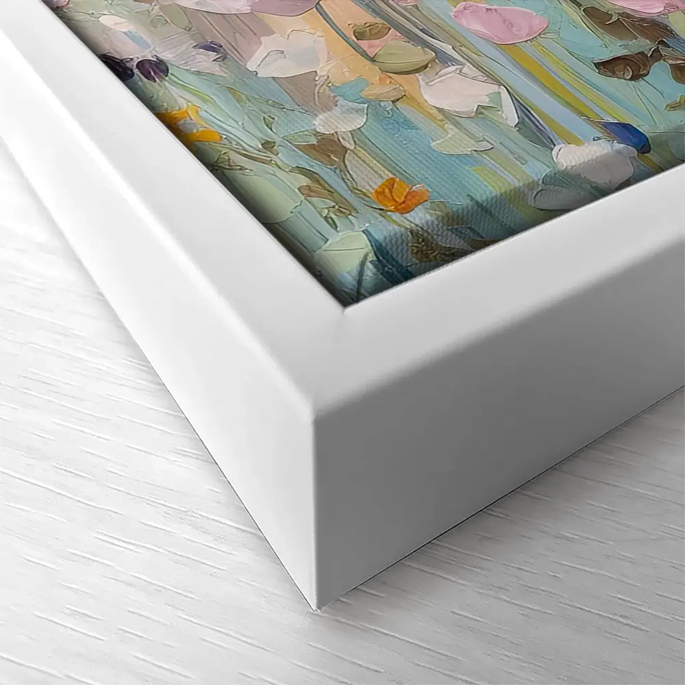 Peaceful Wildflowers Square Canvas Print Peaceful Wildflowers Square Canvas Print wall art product Gina Kelly - Independent