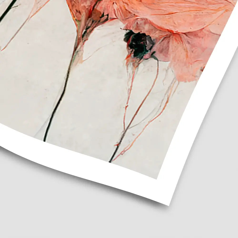 Peach Poppy Art Print Peach Poppy Art Print wall art product Treechild
