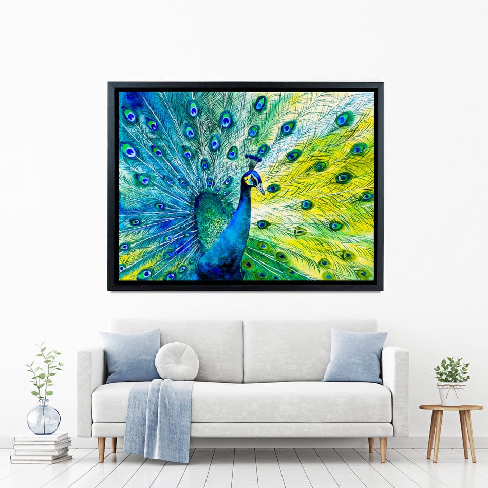 Peacock Power Canvas Print wall art product CYC / Shutterstock