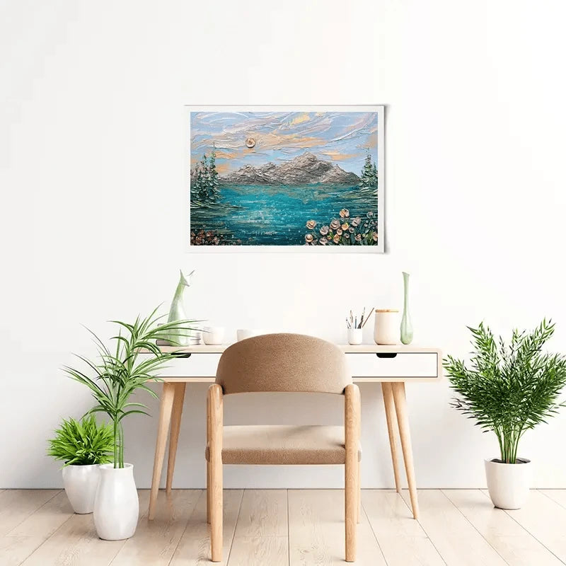 Peak Serenity Art Print Peak Serenity Art Print wall art product Nada Khatib