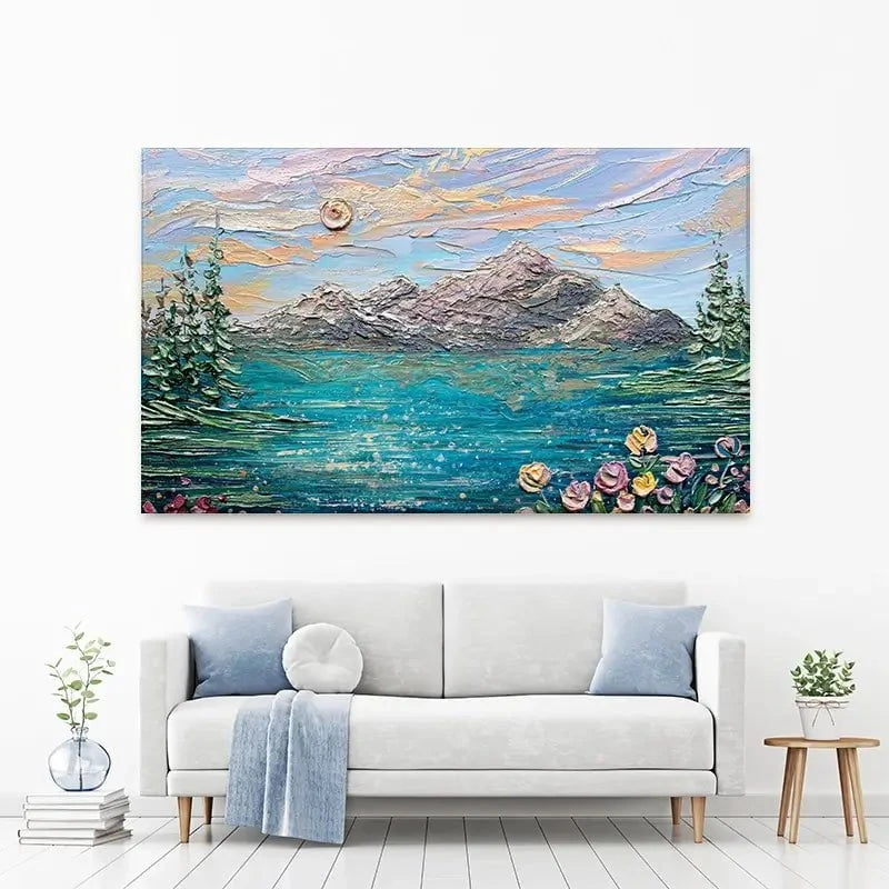 Peak Serenity Canvas Print Peak Serenity Canvas Print wall art product Nada Khatib