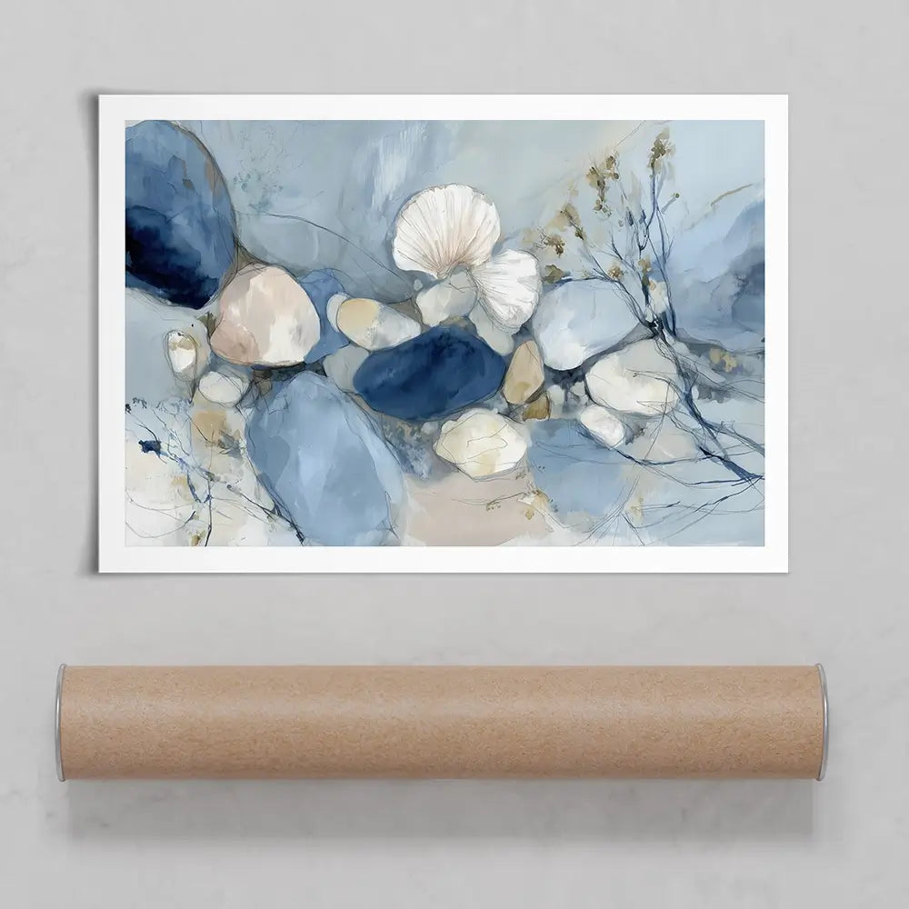 Pebble Tide Botanical Art Print Pebble Tide Botanical Art Print wall art product Chromatic Storm Studio